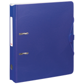 Ordner „WAVE“ | A4, 50 mm, Hebelmechanik mit gummiertem Griff, blau